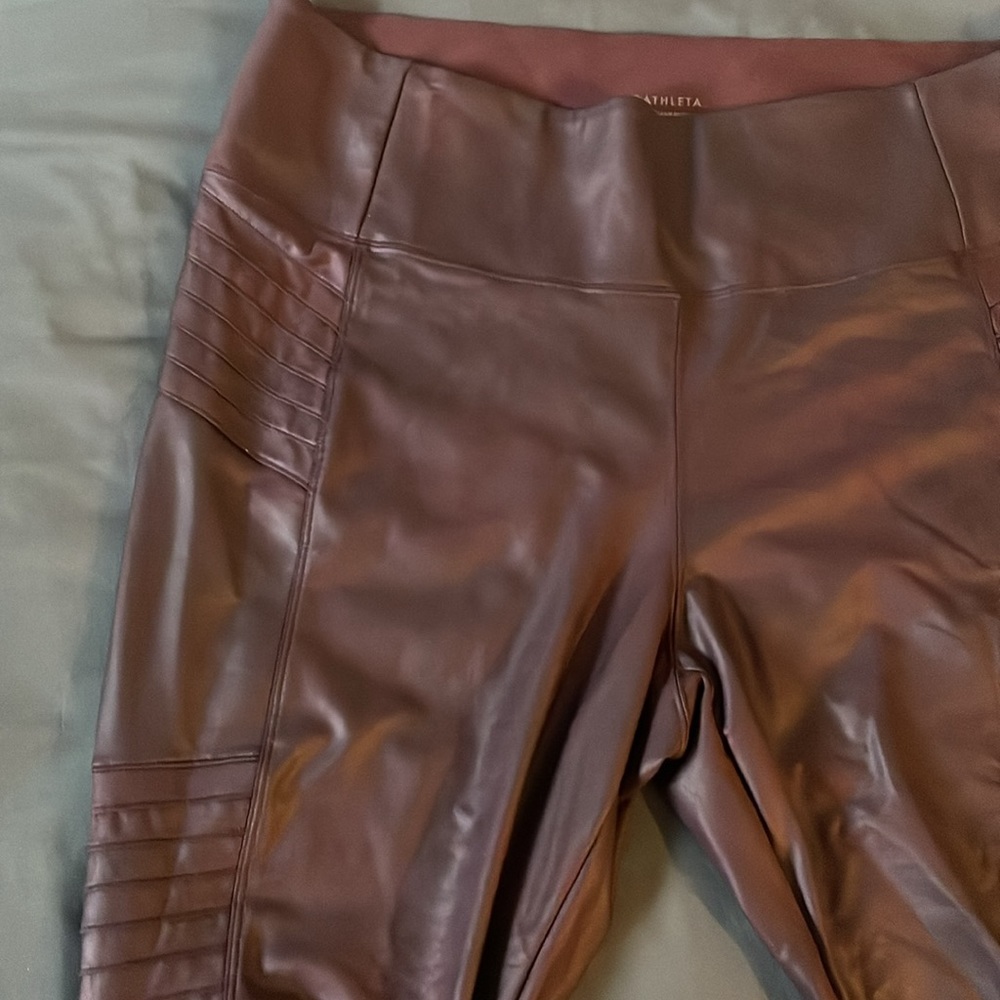 Athleta Delancey Gleam Moto Leggings.